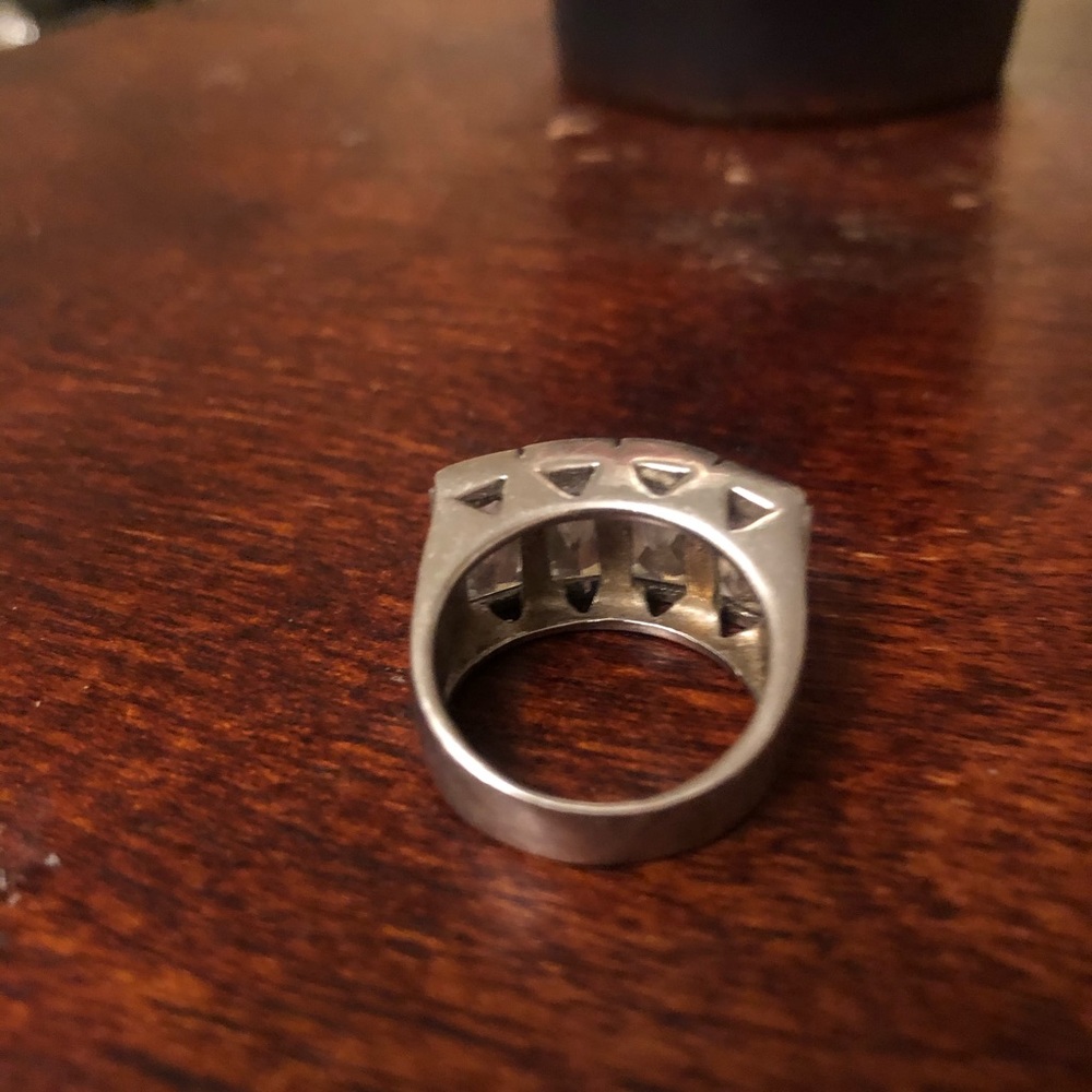 Crystal Ring Stirling Silver - image 3